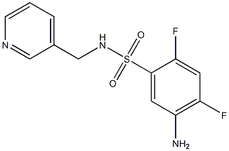 5-amino-2,4-difluoro-N-(pyridin-3-ylmethyl)benzene-1-sulfonamide