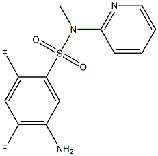 5-amino-2,4-difluoro-N-methyl-N-(pyridin-2-yl)benzene-1-sulfonamide