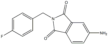 5-amino-2-[(4-fluorophenyl)methyl]-2,3-dihydro-1H-isoindole-1,3-dione Structure