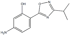 5-amino-2-[3-(propan-2-yl)-1,2,4-oxadiazol-5-yl]phenol Structure