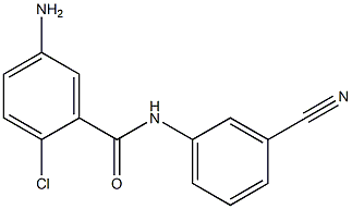 5-amino-2-chloro-N-(3-cyanophenyl)benzamide Structure