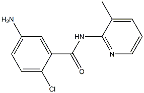 5-amino-2-chloro-N-(3-methylpyridin-2-yl)benzamide 结构式