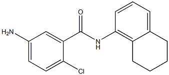 5-amino-2-chloro-N-(5,6,7,8-tetrahydronaphthalen-1-yl)benzamide 结构式