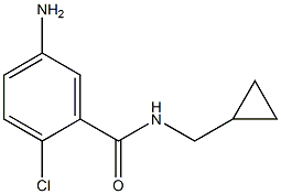 5-amino-2-chloro-N-(cyclopropylmethyl)benzamide 结构式