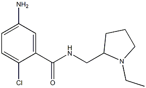 5-amino-2-chloro-N-[(1-ethylpyrrolidin-2-yl)methyl]benzamide 化学構造式