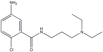 5-amino-2-chloro-N-[3-(diethylamino)propyl]benzamide Struktur