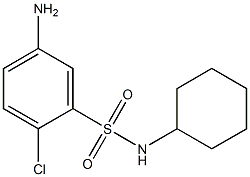 5-amino-2-chloro-N-cyclohexylbenzene-1-sulfonamide Structure