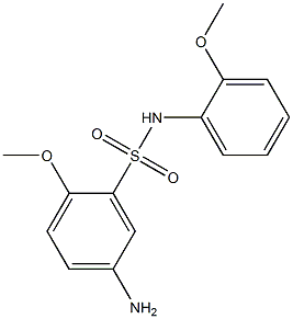 5-amino-2-methoxy-N-(2-methoxyphenyl)benzene-1-sulfonamide Structure