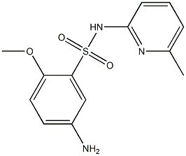 5-amino-2-methoxy-N-(6-methylpyridin-2-yl)benzene-1-sulfonamide 结构式
