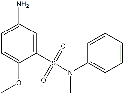 5-amino-2-methoxy-N-methyl-N-phenylbenzene-1-sulfonamide Struktur