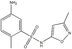 5-amino-2-methyl-N-(3-methyl-1,2-oxazol-5-yl)benzene-1-sulfonamide Structure