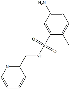 5-amino-2-methyl-N-(pyridin-2-ylmethyl)benzene-1-sulfonamide,,结构式