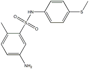  5-amino-2-methyl-N-[4-(methylsulfanyl)phenyl]benzene-1-sulfonamide