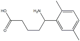 5-amino-5-(2,5-dimethylphenyl)pentanoic acid Structure