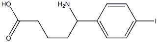 5-amino-5-(4-iodophenyl)pentanoic acid Structure