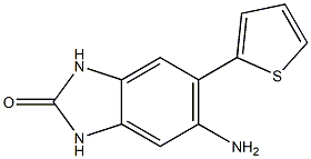 5-amino-6-thien-2-yl-1,3-dihydro-2H-benzimidazol-2-one Struktur