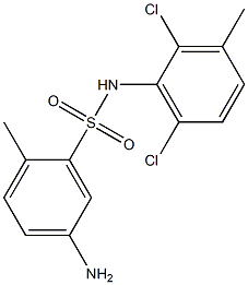 5-amino-N-(2,6-dichloro-3-methylphenyl)-2-methylbenzene-1-sulfonamide Structure