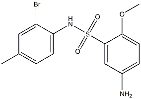 5-amino-N-(2-bromo-4-methylphenyl)-2-methoxybenzene-1-sulfonamide