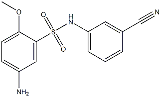  5-amino-N-(3-cyanophenyl)-2-methoxybenzene-1-sulfonamide