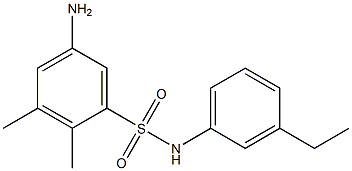 5-amino-N-(3-ethylphenyl)-2,3-dimethylbenzene-1-sulfonamide Structure