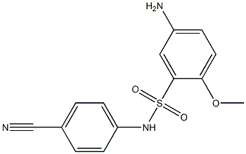 5-amino-N-(4-cyanophenyl)-2-methoxybenzene-1-sulfonamide Structure