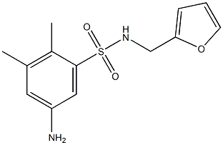 5-amino-N-(furan-2-ylmethyl)-2,3-dimethylbenzene-1-sulfonamide 结构式