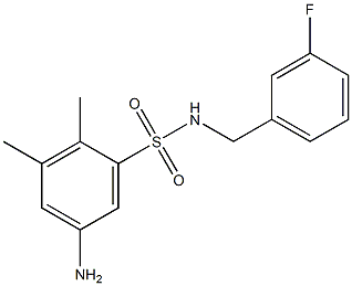 5-amino-N-[(3-fluorophenyl)methyl]-2,3-dimethylbenzene-1-sulfonamide