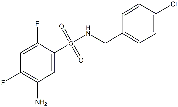 5-amino-N-[(4-chlorophenyl)methyl]-2,4-difluorobenzene-1-sulfonamide
