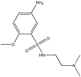 5-amino-N-[2-(dimethylamino)ethyl]-2-methoxybenzene-1-sulfonamide 化学構造式