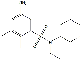 5-amino-N-cyclohexyl-N-ethyl-2,3-dimethylbenzene-1-sulfonamide Structure