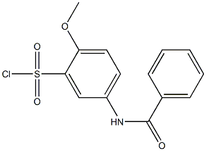 5-benzamido-2-methoxybenzene-1-sulfonyl chloride|