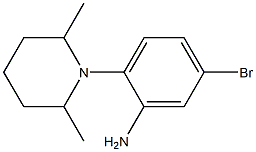 5-bromo-2-(2,6-dimethylpiperidin-1-yl)aniline Structure