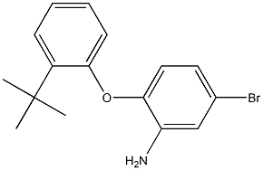 5-bromo-2-(2-tert-butylphenoxy)aniline,,结构式