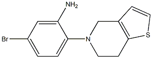 5-bromo-2-(6,7-dihydrothieno[3,2-c]pyridin-5(4H)-yl)aniline Structure
