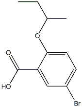 5-bromo-2-(butan-2-yloxy)benzoic acid Struktur
