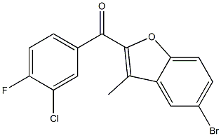 5-bromo-2-[(3-chloro-4-fluorophenyl)carbonyl]-3-methyl-1-benzofuran|