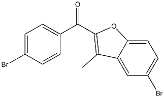 5-bromo-2-[(4-bromophenyl)carbonyl]-3-methyl-1-benzofuran Structure