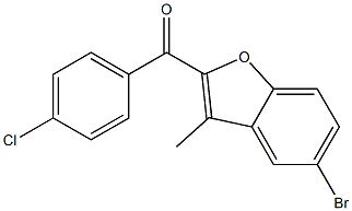 5-bromo-2-[(4-chlorophenyl)carbonyl]-3-methyl-1-benzofuran Structure