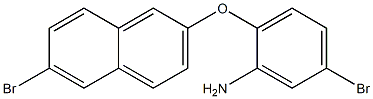 5-bromo-2-[(6-bromonaphthalen-2-yl)oxy]aniline Structure