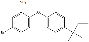 5-bromo-2-[4-(2-methylbutan-2-yl)phenoxy]aniline Structure