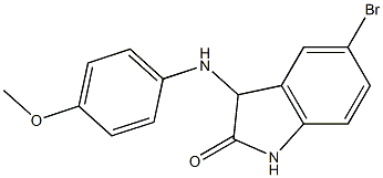 5-bromo-3-[(4-methoxyphenyl)amino]-2,3-dihydro-1H-indol-2-one|