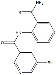 5-bromo-N-(2-carbamothioylphenyl)pyridine-3-carboxamide Structure