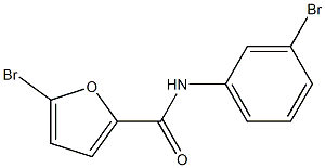 5-bromo-N-(3-bromophenyl)-2-furamide Struktur