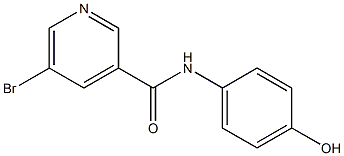 5-bromo-N-(4-hydroxyphenyl)pyridine-3-carboxamide Structure