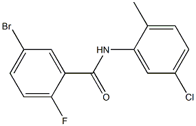 5-bromo-N-(5-chloro-2-methylphenyl)-2-fluorobenzamide Structure