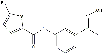 5-bromo-N-{3-[(1E)-N-hydroxyethanimidoyl]phenyl}thiophene-2-carboxamide Structure