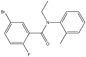 5-bromo-N-ethyl-2-fluoro-N-(2-methylphenyl)benzamide Structure