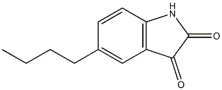 5-butyl-1H-indole-2,3-dione Struktur