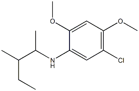  5-chloro-2,4-dimethoxy-N-(3-methylpentan-2-yl)aniline