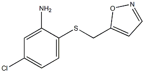 5-chloro-2-[(1,2-oxazol-5-ylmethyl)sulfanyl]aniline Structure